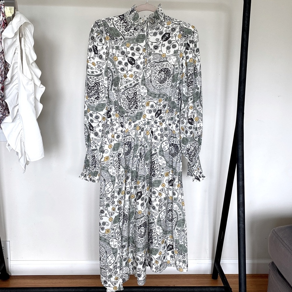 Etoile Isabel Marant green floral print dress